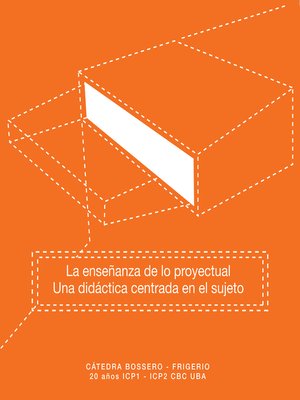 cover image of La enseñanza de lo proyectual